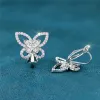 Boucles d'oreilles mignonnes femelles petites boucles de papillon