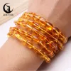 Strands Zhe Ying 100% Natural Amber Beaded Bracelet Elastic Men Women Bracelets Bangles Fashion Jewelry Gift