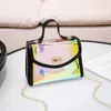 Sacs à bandouliers femmes 2024 Fashion Ladies Sac diagonal Bright Pu Small Square Phone Phone Coin Purse