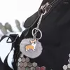 Schlüsselanhänger verkaufen Schlüsselketten Süßigkeiten -Farbhund -Hundering mit Mode Pom Pel Ball Geschenk für Girfriend KC004
