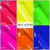 Kits MEET ACROSS 8Pcs Fluorescent Gel Nail Polish Set Neon Color Summer Semi Permanent Varnishes Soak Off UV LED Nail Art Gel Kit
