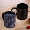 Tasses créatives de couleur changée chang tasse céramique chaleur révélatrice tasse de café ami cadeau cadeau petit déjeuner douze constellations