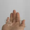 Küpe Orijinal büyük su damla şekli açık cam top çember küpeler kadınlar için 2023 benzersiz basit tel kabarcıklar küpeler onun için hediye
