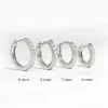 Earrings 1 Single Pave CZ Small Hoop Huggie Earrings Cartilage Piercing Jewelry for Women Girl