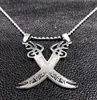 Retro Imam Ali Sword Muslim Islam Knife Necklace Jewelry Stainless Steel Arabic Pendant Necklaces For Men Women jewlery N403S02 Y07279190