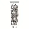 Tattoos Big Arm Sleeve Tattoo Buddha Waterproof Temporary Tattoo Sticker Dragon Body Art Fake Tattoo Fish Arm Colorful Tattoos Stickers