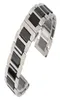 Blackwhite 18mm 20mm Solid rostfritt stål Band Ceramics Watch Strap Link Chain Replacement Armband raka ändar2902688