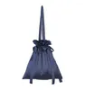Sacs à provisions Angelatracy 2024 Arrivée All-Match Casual Bow IN TOTES TRACKSTRING ONE BAC Sac à main en satin lisse