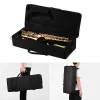 Saxofoon EB Alto Saxophone Brass Lacquered Alto Sax met draagtashandschoenen Banden reinigingsdoekborstel Professioneel instrumentaccessoire