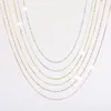 Pendants INZAReal 925 Sterling Silver Total Length 45cm Chain Choker Necklace For Women Minimalist Fine Jewelry