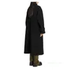 Designer Coat Cashmere Coat Luxury Coat Maxmaras Womens Ny dubbelbröstrock dubbel ull blandad lång kappa