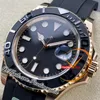 YM 126655 VR3235 Automatisk män Titta på Weight ARF 40 Rose Gold 904L Steel Case Black Dial OysterFlex Strap Super Edition Samma seriella garantikort PURETIME PTRX F2