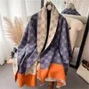 Brand Warm Cashmere Poncho Shawl Scarf Luxury Print Thick Pashmina Winter Blanket Wraps Bufanda Casual Hijab Stoles Echarpe 240423