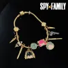 Bracelets Anime Spy X Family Charm Bracelet for Women Loid Anya Yor Forger Cosplay Flower Beads Bangles Bracelets Jewelry Gift