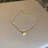 Elegante Goldfarbe mehrschichtiger Zirkonkette Quadratanhänger Armband für Frauen Süßes Fortgeschrittener Kristallschmuck junge Mädchen N374 240423