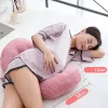 Kudde multifunktion u form gravida kvinnor sover stöd kudde bambu fiber bomull sido sömnare graviditet kroppskuddar för mater