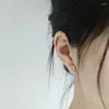 Boucles d'oreilles étalon Metiseko 925 argent sterling plaqué 14 carats de fleur de neige en or forme simple délicate pour les filles fête