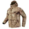 Kleidung Outdoor Vlies warme Wanderjacken Softshell wasserdichte Windbreaker -Schichten Militärtatische Taktik -Tarn -Oberbekleidung Jagd Kleidung