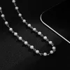 Ожерелья маленькая имитация жемчужных бусин Цепочка Короткое колье для мужчин Модное ожерелье из бисера на шее 2023