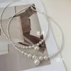 Swarovski Halskette Anhänger Halsketten Silberkragen Kette gleicher französischer Shijia Perlen Halskette Weihnachten und Valentinstag Geschenk für Frauen