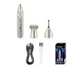 Trimmer kemei naso e orecchio per capelli uomini e donne professionisti professionisti USB ricaricabile ricaricabile per la barba per la barba kit di toelettatura trimmer