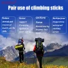 Sticks Outdoor -Aktivitäten Aluminiumlegierung Kletterstange, gebogene Griff -Krücken Touristenartikel Sprengende Bergsteigerartikel ZK37