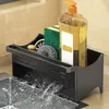 Rack de lavabo de rangement de cuisine avec plateau auto-drainage Sponge Rag Organisateur de salle de bain Cosmetic Facial Cleander Holder Shelf