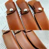 Tools Outdoor Knife Real Cowhide Leather Sheath Scabbard Holster Small Straight Sword Carry Cover Set Waist Belt Making Knife DIY Tool