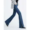 Womens High Waist Denim Long Legs Show Slimming High Jeans