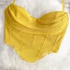 Damskie bluzki elegancka seksowna kantar slip z uprawą moda szczupła spódnica mesh kobietę wiosną letnią plażę słodką backless streetwear