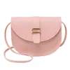 أكياس الكتف Bolsos Mujer de Marca Famosa 2024 Fashion Women Mini Solid Color Concular Bag Crossbody Pouch