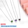 Pendants Natural Chrome Diopside Sterling Silver Women's Pendant Lovely Style Round 5mm Cabochon Cutting S925 Fine Jewelrys Gifts