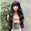 human curly wigs Hair wig womens wig head cover with long curly hair that can be flat or slanted bangs full set wig