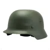 Safety WW2 WWII New Tactical Airsoft German M35 Helmet Luftwaffe Steel Helmet Black Green Helmet Combat Special Force Safety Helmets