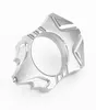 Anillo volcánico de acero inoxidable Dispositivo de defensa automática Guardia Wolf Guard Femenina de defensa de la defensa de autodefensa TRKI3111348