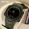 Bekijkt Sanda Brand Sport Watch voor man waterdichte shockproof digitale horloges luxe outdoor heren polshorloge originele klok 2023