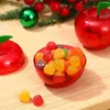 Opslagflessen 12 pc's appel snoepdoos kerstcontainers plastic boomdecoraties feesten deksels fruit