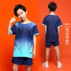 Soccer Jerseys Children's Table Tennis, Badminton, Football Jersey, Sports Competition, Short Sleeved Training Suit, Tennis Suit Set for Boys and Girls