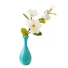 Decorative Flowers Chinese Magnolia PE Foam Artificial Flower Indoor Dining Table Living Room Plastic Bouquet Floor Vase Decor