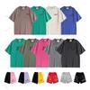 Mens T-shirts Shorts Galle Loose Designer T-shirt 100% coton pur et femmes Blue jaune rouge noir rose blanc violet violet