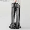 Women's Jeans Mens Y2K womens jeans oversized denim pants straight Trousers patches black Gothic luggage jeans Y2K street clothing Techwear mens yq240423