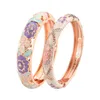 2PCS Indian Bangles For Women Womens Bangle Cloisonne Bracelet Sets Jewelry Vintage Accessories Trendy Style 240423