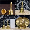 Party Supplies Mini Altar Bell Decor mässingsklockor Dekorativa handhållna pentagram Ritual Meditation Witches