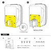 Accessori Adattatore per bici Rhinowalk Adattatore a blocchi corriere per bici pieghevole per bici brompton cesto sbarco sacca per biciclette in bicicletta in alluminio accessorio