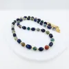 Necklaces Go2boho Natural Stone Baroque Fresh Water Pearl Necklace India Agate Bead Clavicle 2023 Trendy Charm Handmade Jewelry Women