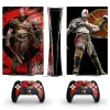 Stickers Game God Of War PS5 Slim Digital Skin Adesivo Decal Cover per console e 2 controller Nuovo PS5 Slim Skin Vinyl