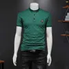 Men's Polos Designer 2024 Été Nouvelle édition coréenne Fashion Fashion Casual Short à manches Bottom Shirt Half T-shirt Polo WQ05