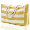 Storage Bags 20inch Chest Pin Embellished Travel Bag With Stripes Chic Striped Beach Tote Patch Fashionable