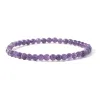 Bracelet bracelet 4 mm Mini Amethyste Bracelet Bracelettes Bracelet Bracelet Natural Stone Bracelet Bracelet Couples de perles Bracelets