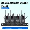 Mikrofoner GAW-EM04 Professionell Microfon Wireless Monitor in-ear Recognition System